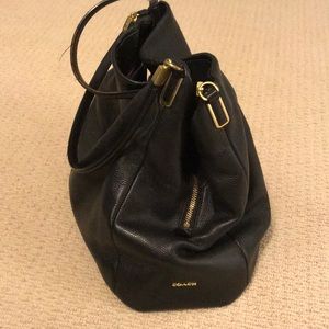 Black Leather Coach Bag